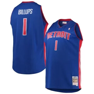 Fascinante Chauncey Billups Detroit Pistons 2003/04 Big & Tall Hardwood Classics Swingman Jersey Blue  per la Gara Importante