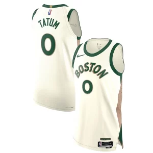 Versatile Magnifico Nike Jayson Tatum Boston Celtics Authentic Jersey City Edition White  per la Gara Importante