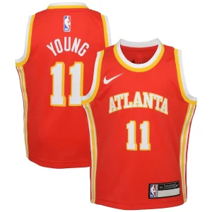 Cool Gorgeous Resistente Trae Young Atlanta Hawks Nike Preschool Swingman Player Jersey Icon Edition Red  per la Gara Importante