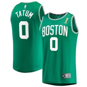 Sofisticato Robusto Jayson Tatum Boston Celtics 2024 NBA Finals Champions Fast Break Replica Player Jersey Kelly Green Icon Edition  per la Gara Importante
