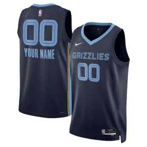 Duraturo Moderno Memphis Grizzlies Nike Unisex Swingman Custom Jersey Navy Icon Edition  per la Gara Importante