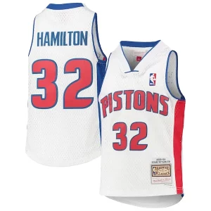 Gorgeous Cool Richard Hamilton Detroit Pistons Youth 2003/04 Hardwood Classics Swingman Jersey White  per la Gara Importante