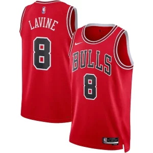 Fascinante Incantevole Zach LaVine Chicago Bulls Nike Unisex Swingman Jersey Icon Edition Red/White  per la Gara Importante