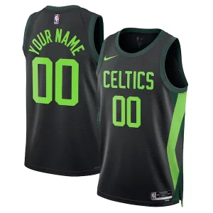 Comodo Sofisticato Boston Celtics Nike Unisex 2024/25 Custom Swingman Jersey City Edition Black  per la Gara Importante