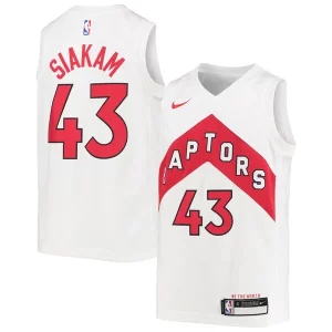 Accattivante Pascal Siakam Toronto Raptors Nike Youth Swingman Jersey Association Edition White/Red  per la Gara Importante