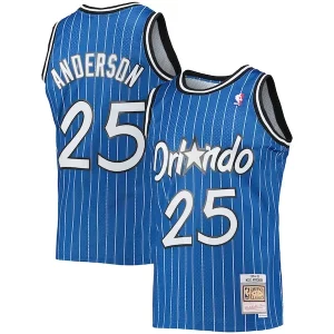 Robusto Attraente Nick Anderson Orlando Magic 1994/95 Hardwood Classics Swingman Jersey Blue  per la Gara Importante