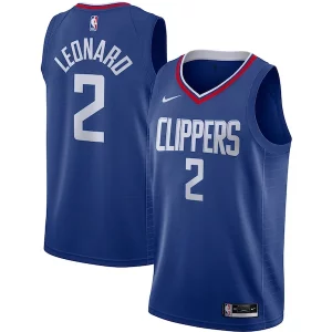 Delizioso Moderno Kawhi Leonard LA Clippers Nike Swingman Jersey Royal Icon Edition  per la Gara Importante