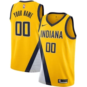 Incantevole Delizioso Resistente Indiana Pacers Nike 2019/20 Custom Swingman Jersey Yellow Statement Edition  per la Gara Importante