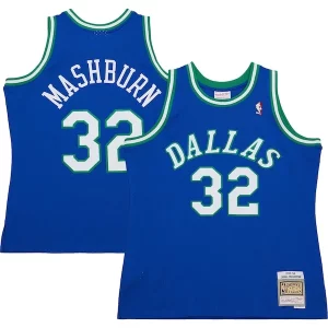 Incantevole Accattivante Jamal Mashburn Dallas Mavericks 2001/02 Hardwood Classics Swingman Jersey Blue  per la Gara Importante