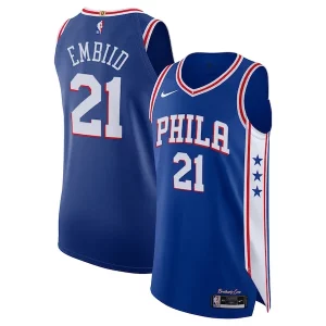 Eccezionale Fantastico Carino Joel Embiid Philadelphia 76ers Nike Authentic Jersey Association Edition Royal  per la Gara Importante