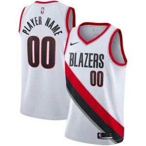 Stupendo Comodo Portland Trail Blazers Nike 2020/21 Swingman Custom Jersey Association Edition White  per la Gara Importante