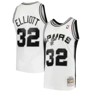 Bellissimo Sean Elliott San Antonio Spurs 1998/99 Hardwood Classics Swingman Jersey White  per la Gara Importante