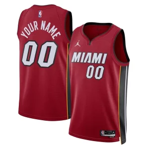 Versatile Miami Heat Jordan Brand Unisex 2022/23 Swingman Custom Jersey Statement Edition Red  per la Gara Importante