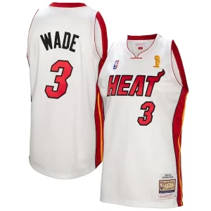Duraturo Attraente Stupendo Dwyane Wade Miami Heat 2005 06 Authentic Player Jersey White  per la Gara Importante