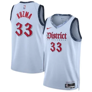 Resistente Attraente Trendy Kyle Kuzma Washington Wizards Nike Unisex 2024/25 Swingman Player Jersey City Edition Powder Blue  per la Gara Importante