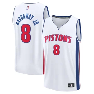 Cool Tim Hardaway Jr. Detroit Pistons Youth Fast Break Replica Player Jersey Association White Edition  per la Gara Importante