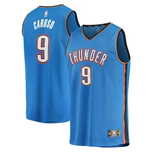 Magnifico Fantastico Alex Caruso Oklahoma City Thunder Youth Fast Break Replica Player Jersey Icon Edition Blue  per la Gara Importante
