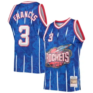 Gorgeous Steve Francis Houston Rockets Hardwood Classics 1999/00 Lunar New Year Swingman Jersey Blue  per la Gara Importante