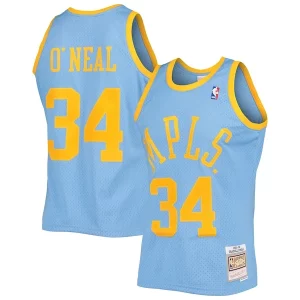 Sofisticato Duraturo Carino Shaquille O'Neal Los Angeles Lakers 2001/02 Hardwood Classics Swingman Jersey Powder Blue  per la Gara Importante