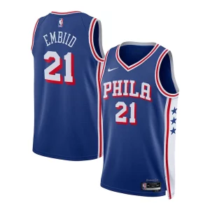 Attraente Lussuoso Sofisticato Joel Embiid Philadelphia 76ers Nike Unisex Swingman Jersey Association Edition Royal  per la Gara Importante