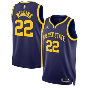 Classico Andrew Wiggins Golden State Warriors Jordan Brand Unisex Swingman Jersey Statement Edition Navy  per la Gara Importante