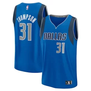 Classico Versatile Delizioso Klay Thompson Dallas Mavericks Youth Fast Break Replica Player Jersey Icon Edition Blue  per la Gara Importante