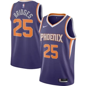 Gorgeous Magnifico Mikal Bridges Phoenix Suns Nike 2020/21 Swingman Player Jersey Icon Edition Purple  per la Gara Importante
