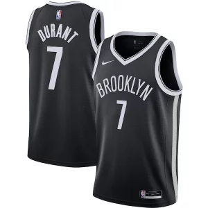 Magnifico Moderno Raffinato Kevin Durant Brooklyn Nets Nike 2020/21 Swingman Jersey Black Icon Edition  per la Gara Importante
