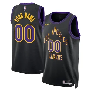 Gorgeous Los Angeles Lakers Nike Unisex 2023/24 Custom Swingman Jersey Black City Edition  per la Gara Importante