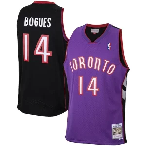 Stupendo Muggsy Bogues Toronto Raptors 2001/02 Hardwood Classics Swingman Jersey Purple  per la Gara Importante