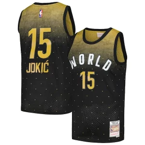 Meraviglioso Trendy Nikola Jokic 2016 NBA Rising Stars Challenge Hardwood Classics Swingman Jersey Black  per la Gara Importante
