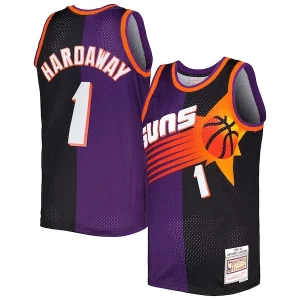 Pratico Bellissimo Penny Hardaway Phoenix Suns Hardwood Classics 1999/00 Split Swingman Jersey Purple/Black  per la Gara Importante