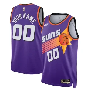 Sofisticato Phoenix Suns Nike Unisex 2022/23 Custom Swingman Jersey Classic Edition Purple  per la Gara Importante