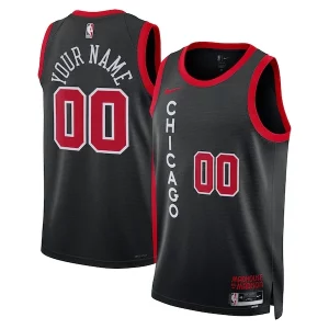 Meraviglioso Chicago Bulls Nike Unisex 2023/24 Custom Swingman Jersey Black City Edition  per la Gara Importante