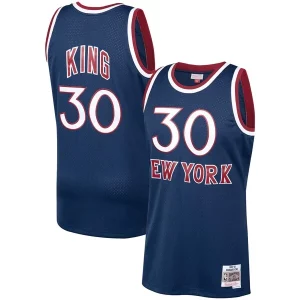Comodo Bernard King New York Knicks 1982/83 Hardwood Classics Swingman Jersey Navy  per la Gara Importante