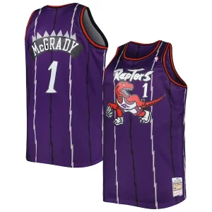 Accattivante Gorgeous Comodo Tracy McGrady Toronto Raptors Big & Tall Hardwood Classics 1998/99 Swingman Jersey Purple  per la Gara Importante
