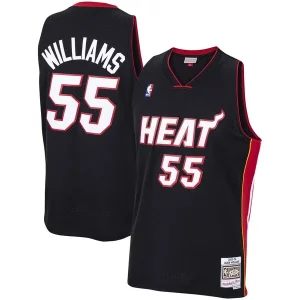 Bellissimo Lussuoso Jason Williams Miami Heat 2005/06 Hardwood Classics Swingman Jersey Black  per la Gara Importante