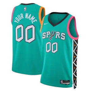 Ottimo Magnifico San Antonio Spurs Nike Unisex 2022/23 2022/23 Swingman Custom Jersey City Edition Turquoise  per la Gara Importante