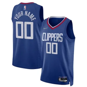 Moderno LA Clippers Nike 2021/22 Diamond Swingman Custom Jersey Icon Edition Royal  per la Gara Importante