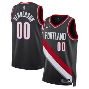Gorgeous Scoot Henderson Portland Trail Blazers Nike Unisex 2023 NBA Draft Swingman Jersey Icon Edition Black  per la Gara Importante