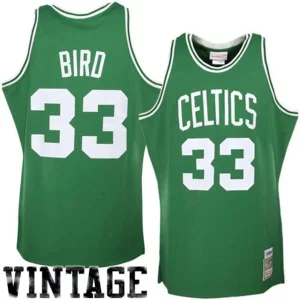 Elegante Fascinante Moderno Larry Bird Boston Celtics 1985/86 Hardwood Classics Authentic Jersey Kelly Green  per la Gara Importante
