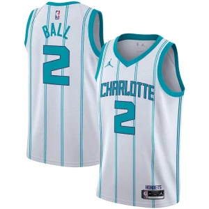 Attraente Eccezionale Sofisticato LaMelo Ball Charlotte Hornets Jordan Brand 2020/21 Swingman Player Jersey Association Edition White  per la Gara Importante