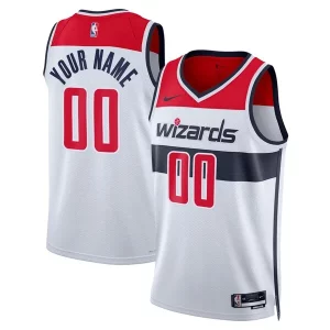 Classico Eccezionale Washington Wizards Nike Unisex Swingman Custom Jersey White Association Edition  per la Gara Importante