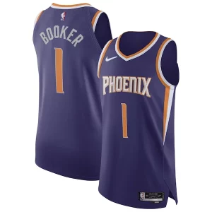 Elegante Bellissimo Devin Booker Phoenix Suns Nike Authentic Jersey Association Edition Purple  per la Gara Importante