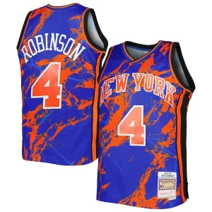 Prestigioso Splendido Accattivante Nate Robinson New York Knicks 2005/06 Hardwood Classics Marble Swingman Jersey Blue  per la Gara Importante