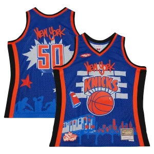 Meraviglioso New York Knicks x Tats Cru Hardwood Classics Fashion Jersey Blue  per la Gara Importante