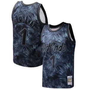 Elegante Incantevole Bellissimo Penny Hardaway Orlando Magic Hardwood Classics 1984/85 Tie Dye Swingman Jersey Black  per la Gara Importante