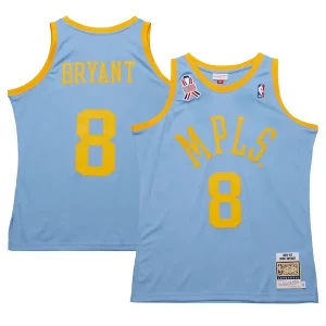 Ottimo Men's Los Angeles Lakers Kobe Bryant Powder Blue 2001/02 Hardwood Classics Authentic Player Jersey  per la Gara Importante