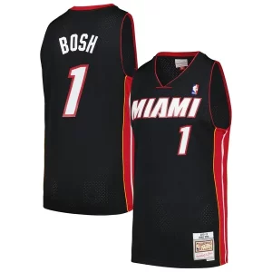 Classico Splendido Prestigioso Chris Bosh Miami Heat 2012/13 Hardwood Classics Swingman Jersey Black  per la Gara Importante
