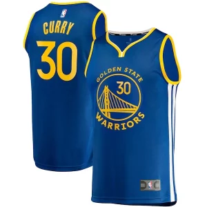 Pratico Stephen Curry Golden State Warriors Fast Break Replica Jersey Icon Edition Royal  per la Gara Importante